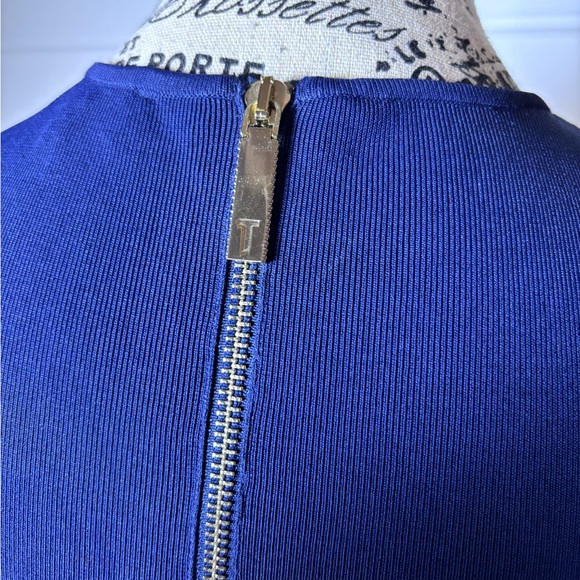 TED BAKER Ysina Striped Bodycon Midi Dress Sz 4 - Picture 10 of 14